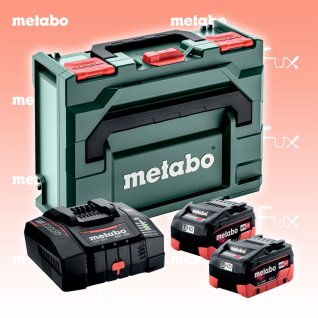 Metabo Basis-Set 2 x LiHD  8,0 Ah ASC 290 + metaBox 145